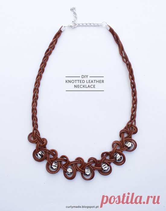 Ожерелье из кожи, роскошное визуально, простое исполнительно | oblacco