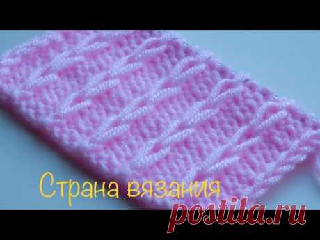 Узоры спицами. Зимний узор.
