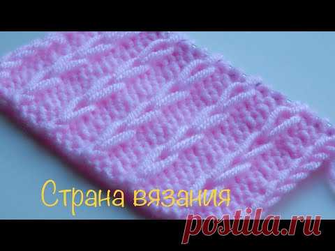 Узоры спицами. Зимний узор.