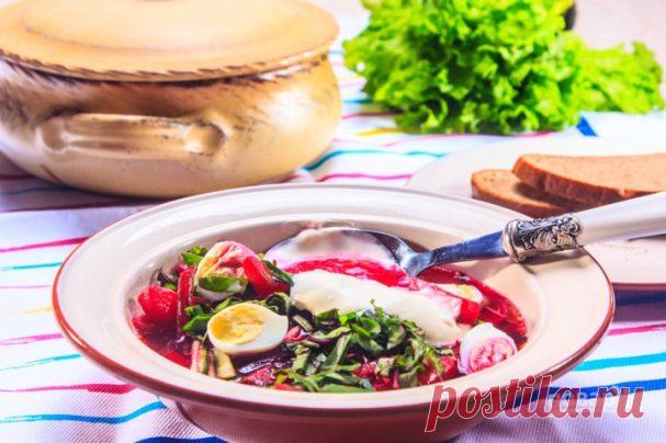 День первого блюда. Холодный свекольник с ботвой 
Автор: Арутюнова Кристина 

Привет всем любителям холодных супов! Сегодня я расскажу вам, как приготовить свекольник с ботвой холодный. Вкус этого супчика не сможет оставить равнодушным никого. Прист…