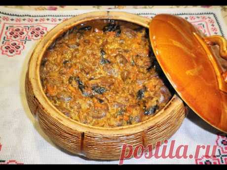 Куриные сердечки в сметане / Куриные сердечки в горшочке / Курячі сердечка в горщику, в сметані