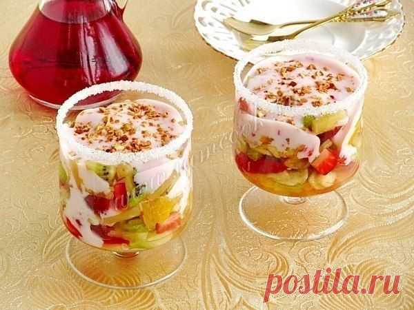 САЛАТ «ФРУКТОВЫЙ РАЙ» | Готовим вместе