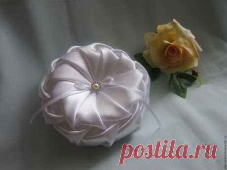 Купить Подушечка для колец "Зефир" - свадебная подушечка, подушечка для колец, свадебные аксессуары, подушечка для загса