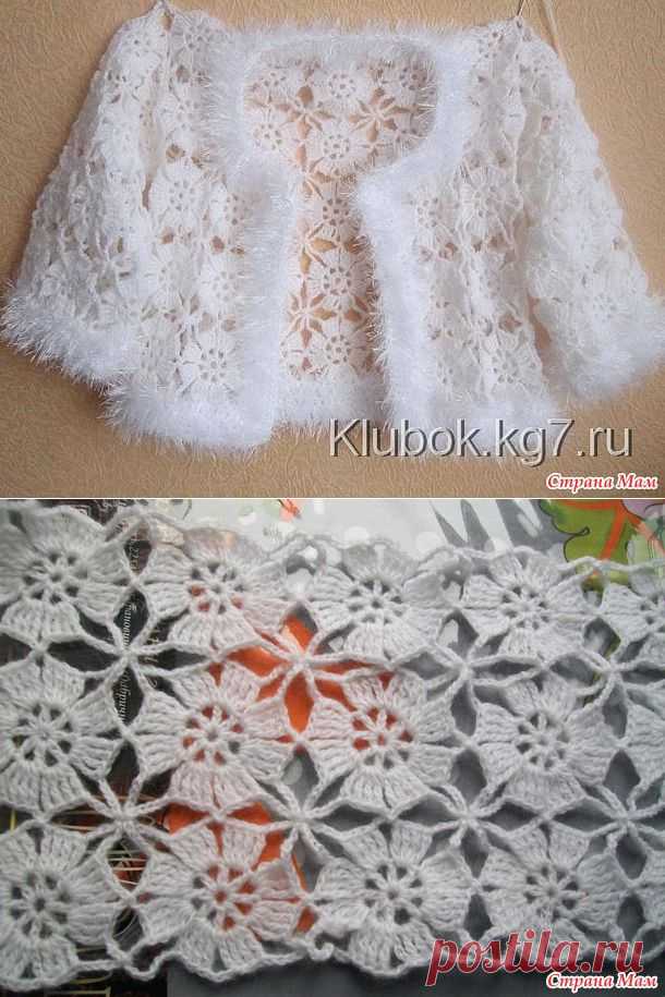 Кофточка к НГ для девочек - Вяжем вместе он-лайн - Страна Мам