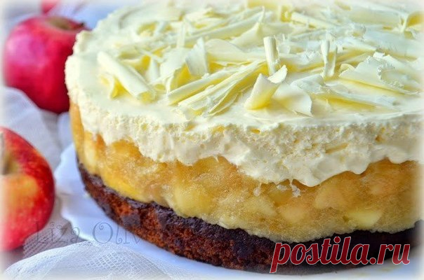 Медовый торт с яблоками и сливочным муссом / Новые дети