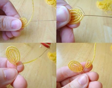 Цветочек из бисера