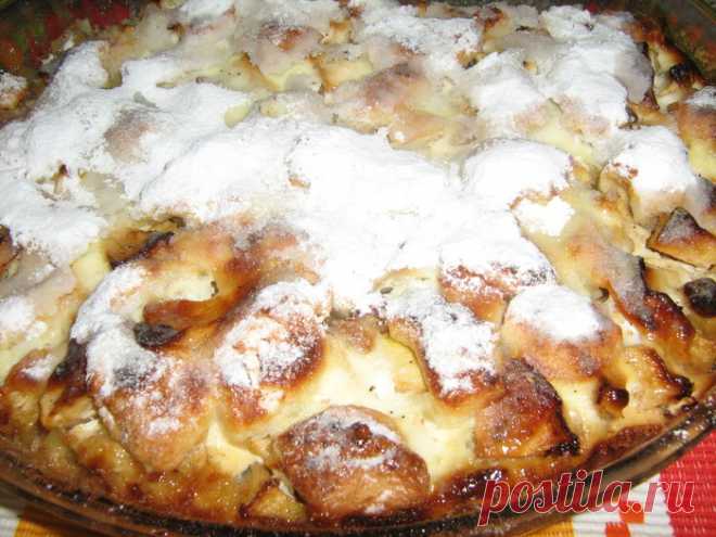 Еврейский сметанный пирог с яблоками
