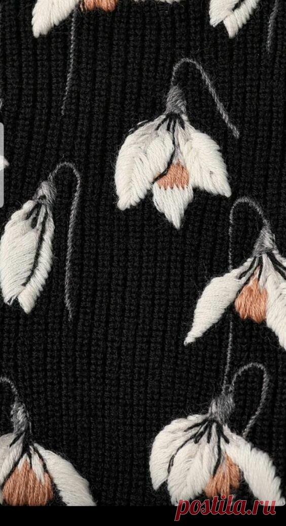 Вышивка на вязаных изделиях. Идеи для вдохновения!!! | Вязание с Irina Bronya | Дзен