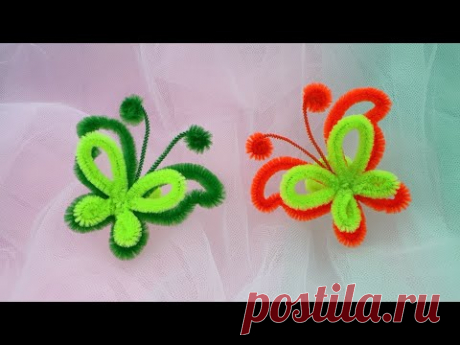 ABC TV | How To Make Butterfly Ring With Pipe Cleaner - Craft Tutorial