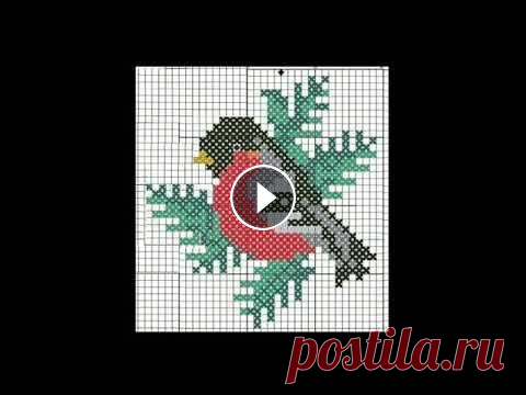 ВЫШИВКА КРЕСТОМ СХЕМЫ.⛄❄️ #вышивкакрестом...
