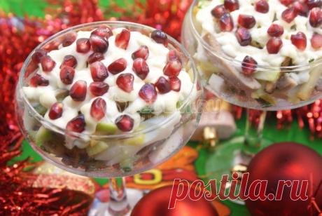 Салат «Новогодний аперитив» – Рецепт с фото. Рецепты. Салаты. Салаты с мясом