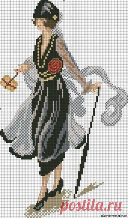 Дама с зонтиком