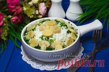 Салат &quot;Буржуйский&quot; с ананасами и курицей, пошаговый рецепт