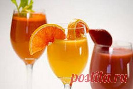 5 самых вкусных рецептов свежего сока.