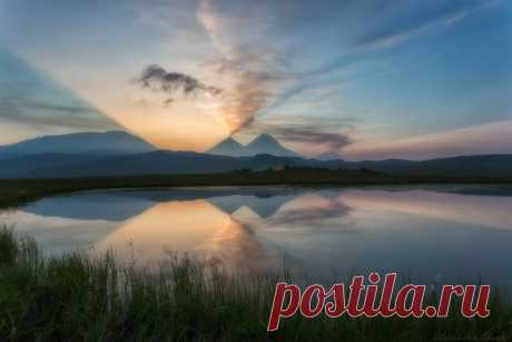 Утро в долине великанов. Камчатка. Автор фото – Александр Чазов
