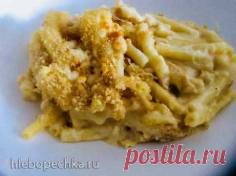 Сырная запеканка с макаронами