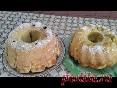Дрожжевые кексы с яблоками и маком
