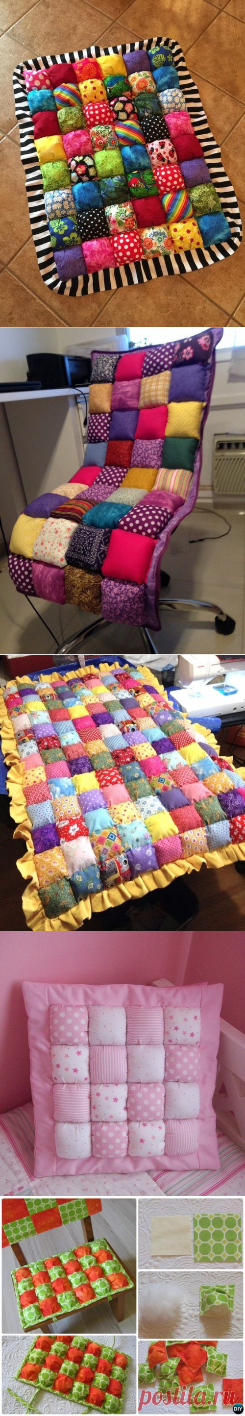 Tutorial - Colcha de burbujas Puff