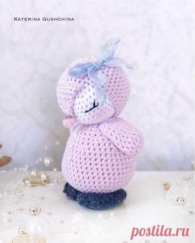 Вязаный пингвин амигуруми крючком