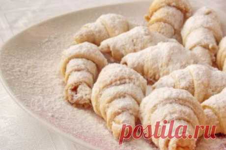 Рассыпчатые рогалики с джемом. Просто тают во рту