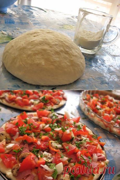 Быстрое тесто для пиццы : Пицца