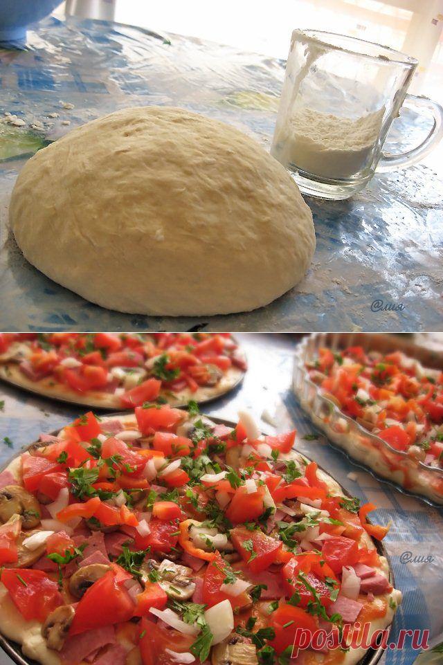 Быстрое тесто для пиццы : Пицца