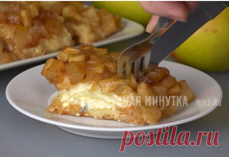 Никто не догадается, что эта ВКУСНЯТИНА из лаваша! Творожно-яблочный десерт
