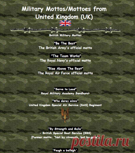 British military mottos