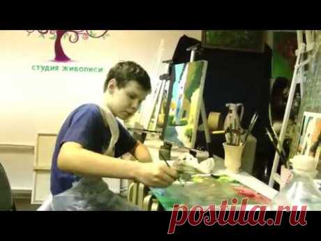 Картина маслом на холсте поэтапно для детей спб. Рисуем городской пейзаж