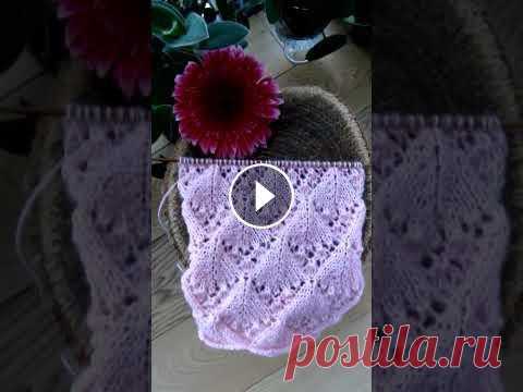 Нежный ажурный узор / Необычные ажурные узоры спицами / Узоры ажурные спицами Схема этого узора с расшифровкой символов и много фотографий на моем канале на Яндекс Дзен ᴥ Вязание с помощью Excel ᴥ (ссылка Также фото и схему нежн...