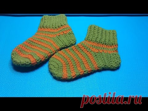 НОСОЧКИ ДЛЯ РЕБЕНКА КРЮЧКОМ #377