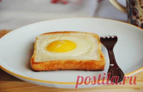 Яичница в хлебе - рецепт с фото / Простые рецепты