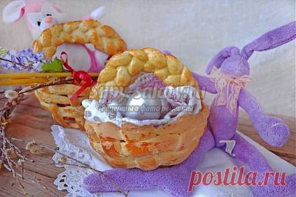 Пасхальные корзинки из дрожжевого теста. Рецепт с пошаговыми фото