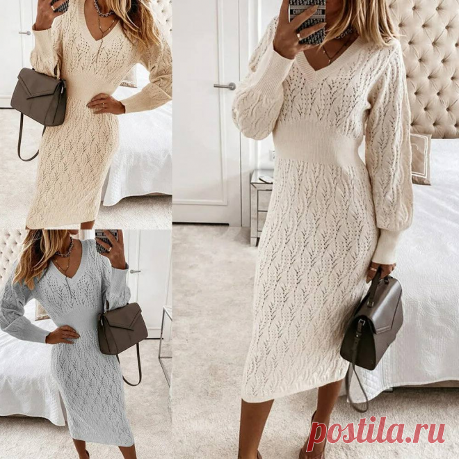Платья спицами: косы, объем и все, что вы можете себе представить | Вязание идеи для вдохновения | Дзен