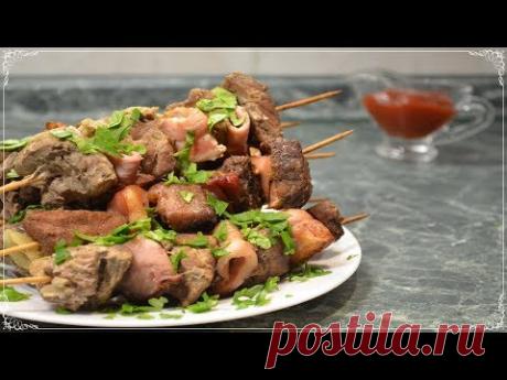 ШАШЛЫК из свинины в духовке (В БАНКЕ) на шпажках – Ну очень вкусный! [Семейные рецепты] - YouTube
