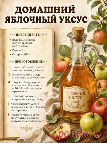 Домашний яблочный уксус