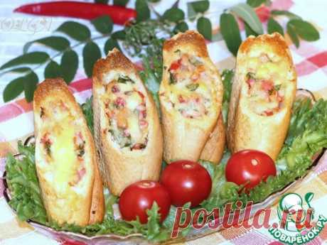 Хлебные стаканчики из багета – кулинарный рецепт