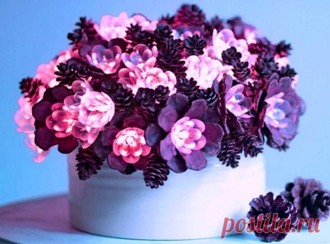 Поделки из шишек: светильник своими руками | 33 Поделки Новогодние поделки из шишек традиционно очень популярны. Мы расскажем, как сделать своими руками светильник из этого замечательного природного материала