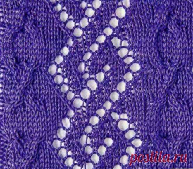 www.SHPULYA.com - Ажурный узор спицами 64