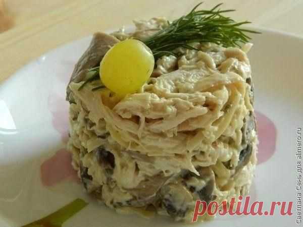 Грибной салат с курицей / Вязание как искусство!