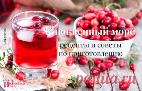 Клюквенный морс. Рецепты с фото. Как приготовить | Блог Ирины Зайцевой