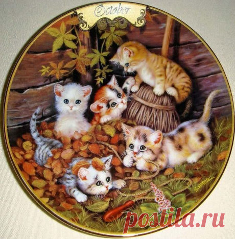 Художник-иллюстратор Jürgen Scholz (котята).