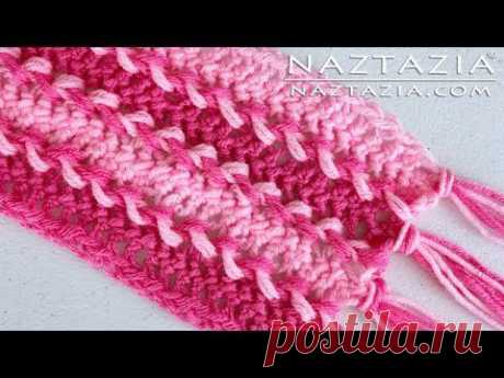 DIY Learn How To Make Easy Hairpin Lace Crochet Scarf - Loom Joining Fork Horquilla Hair Pin Weave - YouTube
