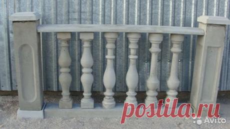 Балясины,перила,тумбы из обычного бетона купить в Севастополе | Товары для дома и дачи | Авито