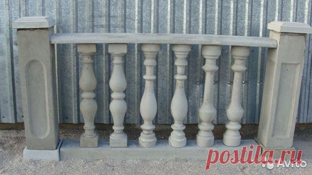 Балясины,перила,тумбы из обычного бетона купить в Севастополе | Товары для дома и дачи | Авито