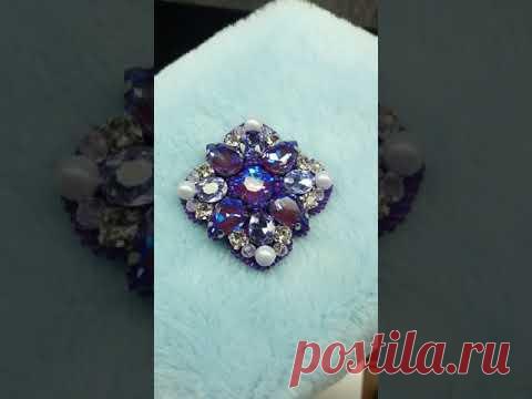 Брошь орден Сваровски жемчуг