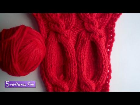 Узоры спицами. ДЕКОРАТИВНАЯ КОСА. Вязание на спицах # 175