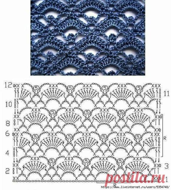 ​Красивые узоры крючком и на спицах