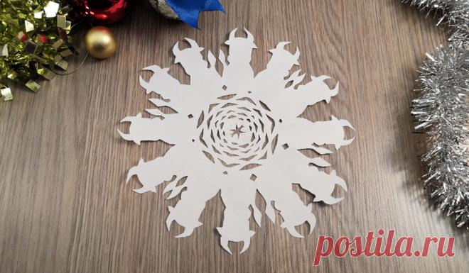 Снежинка бычок своими руками: как сделать бычка из бумаги по шаблону для вырезания 2021-й - год белого металлического Быка.