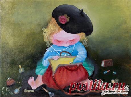 Как потерять что-либо в женской сумочке: 
1. открыть сумочку; 
2. положить необходимое в сумочку... 
Та-дам!!!